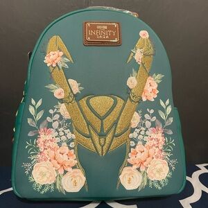 Loungefly marvel Loki floral backpack